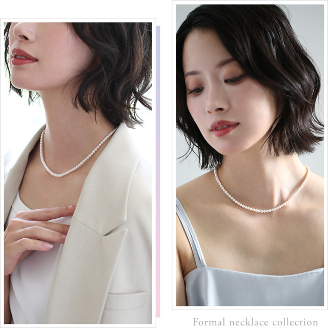 Catherine！あこや真珠ネックレスベビー3.5〜4ピアス付/N996 あこや真珠 ネックレス ベビーパール 4.0-4.5mm 保証書付 アコヤ