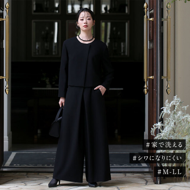 美品✨ICB ブラックスーツ パンツスーツ 15号 大きいサイズ cp-saw-eb0481.jpg