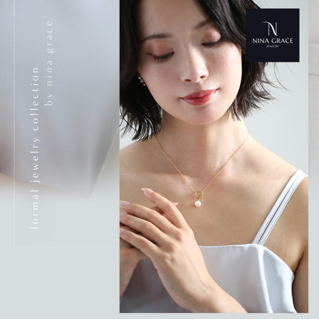 あこや真珠 ネックレス 8.0-8.5mm 14KGF K14 マンテル あずきチェーン