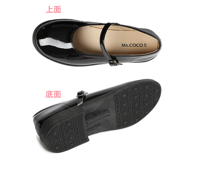 子供靴 フォーマル 女の子 子供 子供用 靴 女児 ストラップ シューズ キッズ ジュニア エナメル 通学 受験 結婚式 発表会 卒園式 入園式 卒業式 入学式 七五三 法事 黒 15 16 17 18 19 21 22 23