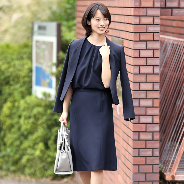 入学式 スーツ ママ レディース ジャケット ワンピース 通勤 秋 冬 カジュアル フォーマル 大きいサイズ 洗える 通勤 通学 仕事 ビジネス オフィス 結婚式 七五三 お受験 入園式 卒園式 卒業式 服装 母親 紺 ネイビー シンプル 代 30代 40代
