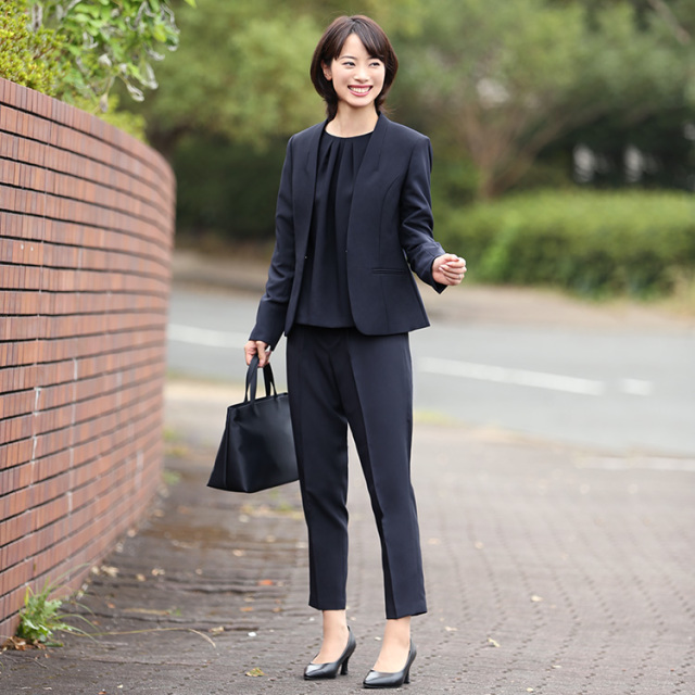 送料無料 入園式 ママスーツ パンツスーツ スーツ レディース スーツ  