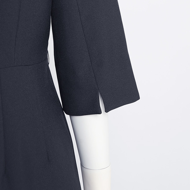 ワンピース 秋冬 レディース 五分丈 スーツ フォーマル 大きい