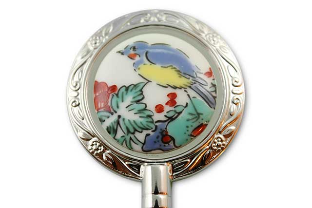 有田焼バッグ掛け(ハンガー型) 花鳥