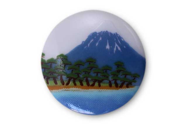 有田焼富士山ゴルフマーカー(クリップ式) 富士山松