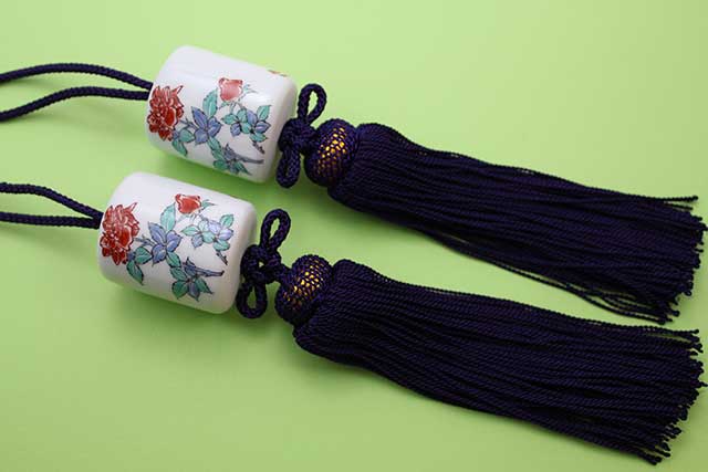 有田焼風鎮 錦バラ