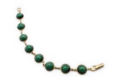 有田焼8連ブレスレット 釉薬グリーン