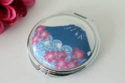 有田焼富士山コンパクトミラー 富士山桜