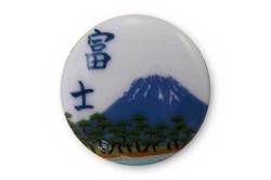 有田焼富士山名前入ゴルフマーカー(クリップ式) 富士山松