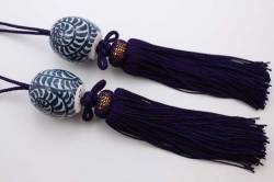 有田焼風鎮 染付たこ唐草