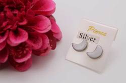 有田焼ピアス 月 白(silver925シリコンキャッチ) 