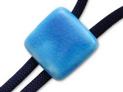 有田焼ループタイ スカイブルー 角