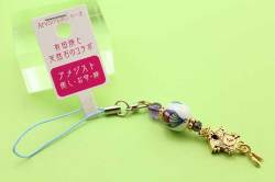 有田焼と天然石のコラボストラップ(チャーム付) ALVOシリーズ バルーン+アメジスト