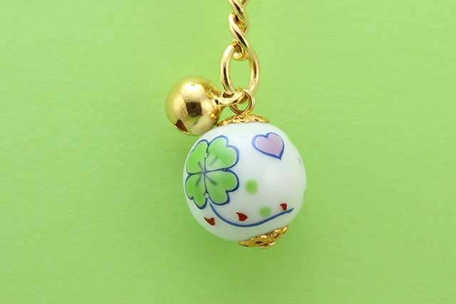 有田焼キーホルダー クローバー