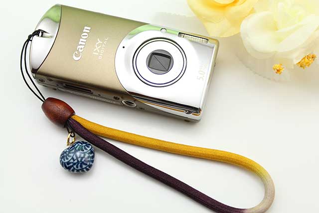 有田焼たこ唐草染め紐ストラップ