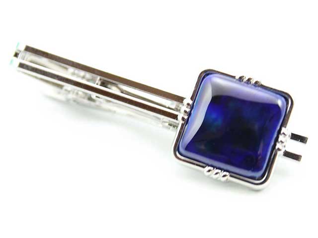 有田焼タイピン るりブルー 角型