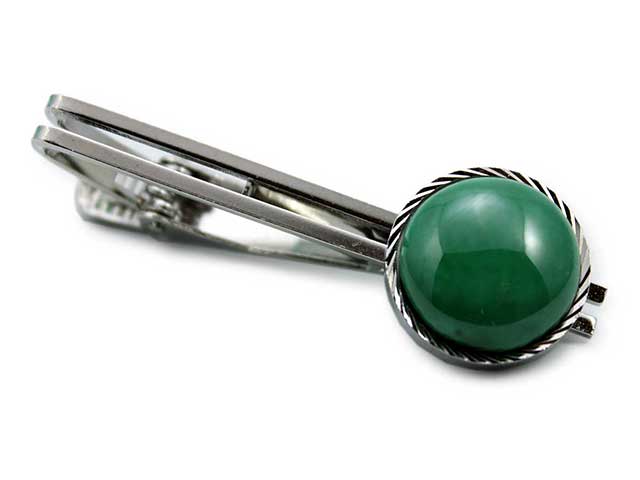 有田焼タイピン グリーン 丸型