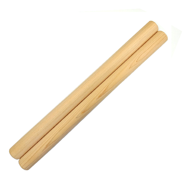 和太鼓バチ 材質：ヒノキ 太さ36mm X 長さ530mm 国産手工バチ
