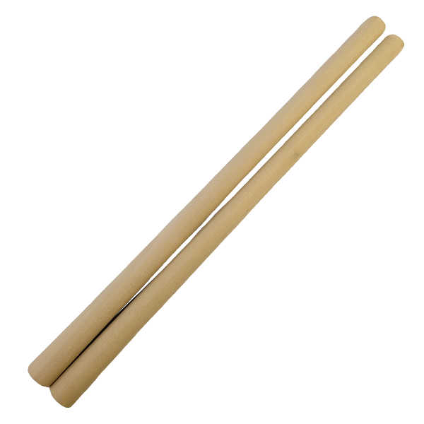 締太鼓用バチ テーパータイプ　材質：ホオ（朴）　両端面取り 先端18mm～持手24mm Ｘ 長さ400mm 国産手工バチ 西日本楽器
