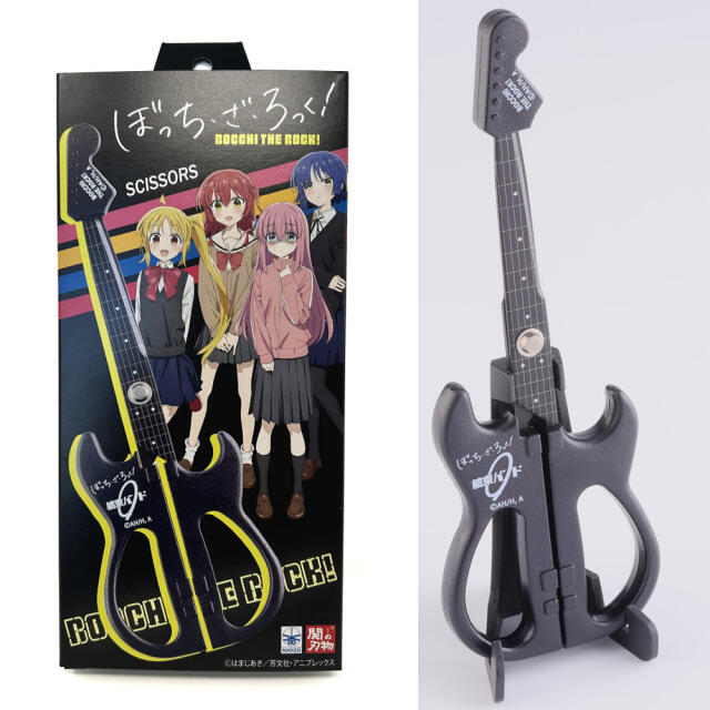 ぼざろギターハサミ 結束バンドモデル 刃物職人のハサミと「ぼっち・ざ・ろっく！」のコラボはさみ ギター型