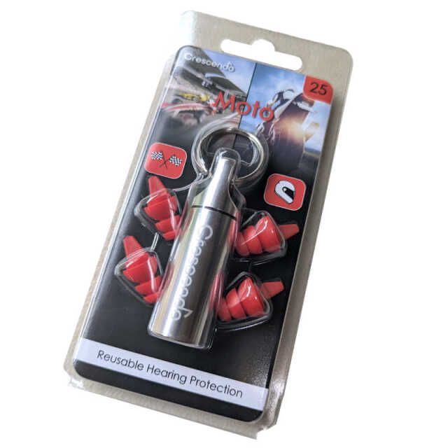 Crescendo Moto 25 レーサー向けのイヤープラグ（耳栓） クレッシェンド