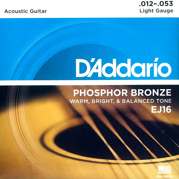  DAddario（ダダリオ）Phosphor Bronze アコギ弦　EJ16