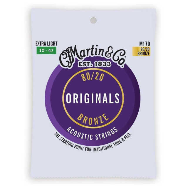 Martin(マーチン) MARTIN M170 Extra Light （10～47） アコースティックギター弦 アコギ マーティン 弦