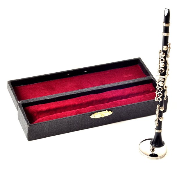 ミニチュア楽器（フィギュア）クラリネット 金属・プラスチック使用 1