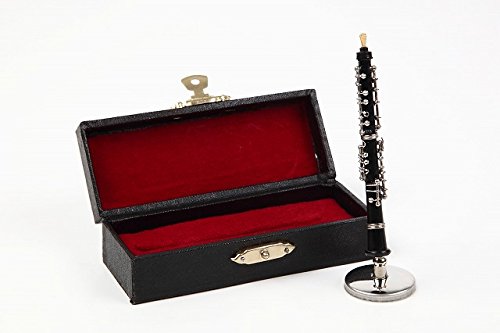 ミニチュア楽器（フィギュア）オーボエ 金属製・プラスチック 1/12（8.5cm） サンライズサウンドハウス（飾り物で音は出ません）