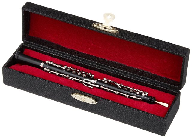 ✭新品、未使用品ミニチュアオーケストラ楽器14個 ミニチュア楽器（フィギュア）オーボエ 金属製・プラスチック 1