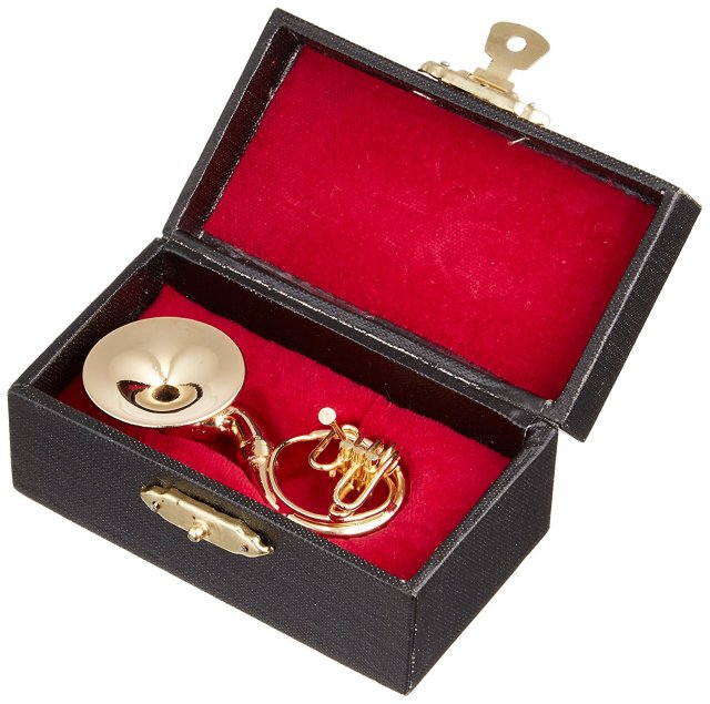 ミニチュア楽器（フィギュア）スーザフォン カラーゴールド 金属製 1