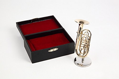 ミニチュア楽器（フィギュア）チューバ カラーゴールド 金属製 1/6（9cm） サンライズサウンドハウス（飾り物で音は出ません）