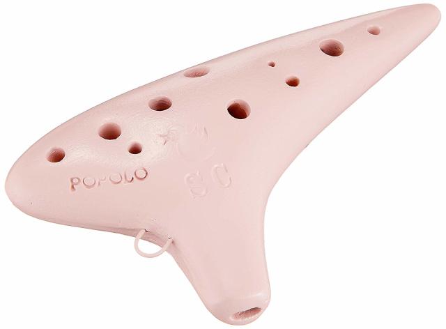 POPOLO(ポポロ) オカリナ ソプラノ C調 S-SC カラー：ピンク