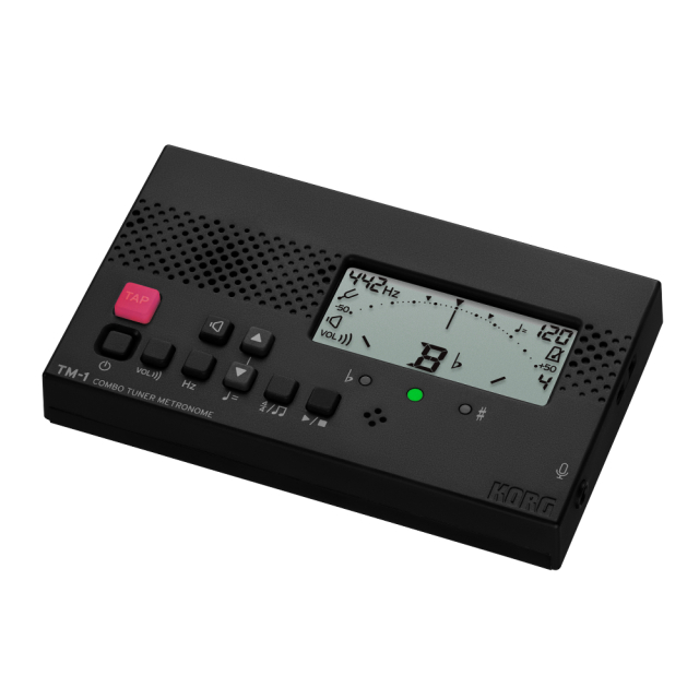 KORG コルグ メトロノームチューナー TM-1 BK ブラック ／メトロノーム／チューナー　吹奏楽ブラスバンドにの定番アイテム