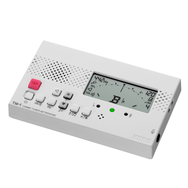 KORG コルグ メトロノームチューナー TM-1 WH ホワイト ／メトロノーム／チューナー　吹奏楽ブラスバンドにの定番アイテム