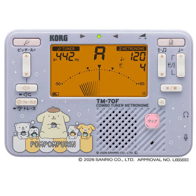 KORG コンボ・チューナー・メトロノーム TM-70C SPN（ポムポムプリン