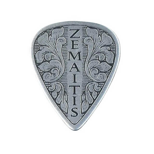 ZEMAITIS ゼマイティス  ギターピック 1枚 ZP06 TD ミディアム M 0.75mm ティアドロップ ピック メタルフロント・デザイン
