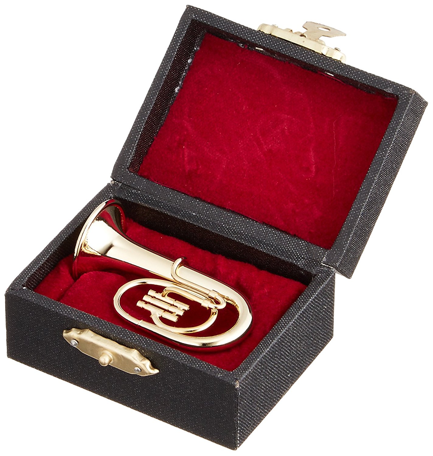 ミニチュア楽器(フィギュア)バリトン カラーゴールド 金属製 1/12(5cm)