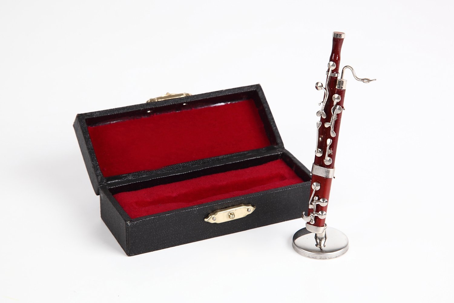 ミニチュア楽器（フィギュア）バスーン 木製  1/12（10cm）（飾り物で音は出ません）