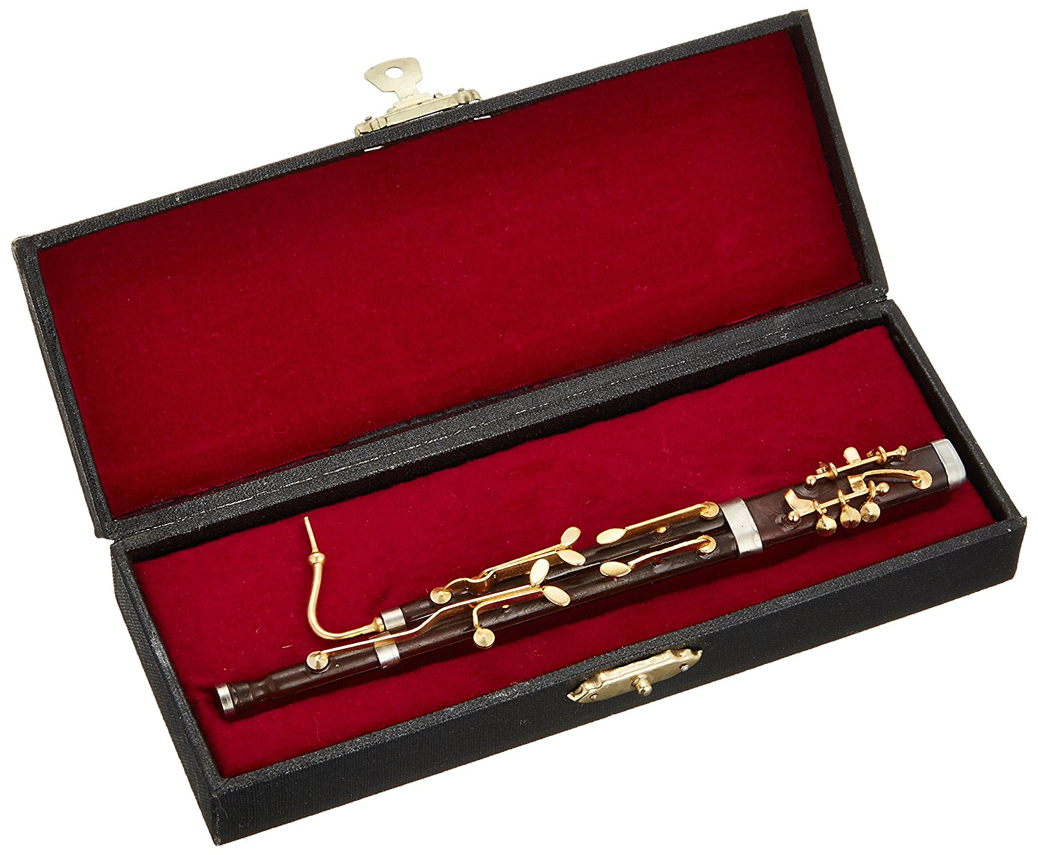 ミニチュア楽器（フィギュア）バスーン 木製  1/6（17cm）（飾り物で音は出ません）