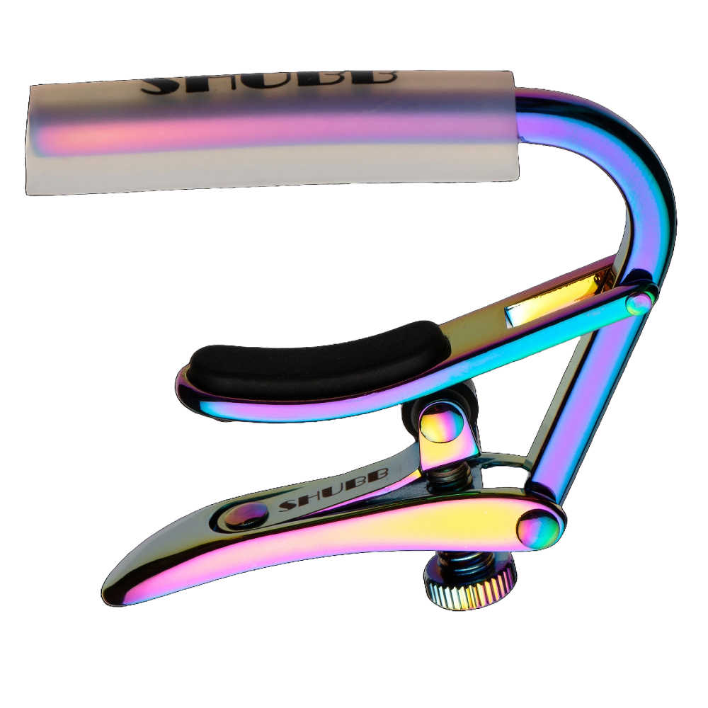 SHUBB シャブ ギターカポ C1p-C フォークギター エレキギター アコギ Paua Paua Pearl Clear Sleeve for Steel string