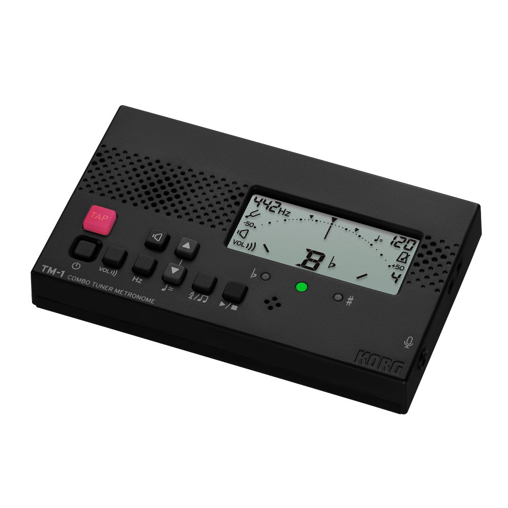 KORG コルグ メトロノームチューナー TM-1 BK ブラック ／メトロノーム／チューナー　吹奏楽ブラスバンドにの定番アイテム