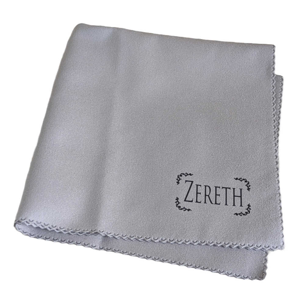zereth マイクロファイバー クロス グレー 30cm X 30cm 楽器だけでなく多用途 （ギター・管楽器・眼鏡拭き・OA機器）優しいマイクロファイバークロス　ZCL-G
