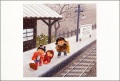 ２月冬の駅