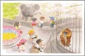 動物園でスケッチ