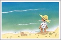 浜辺にて