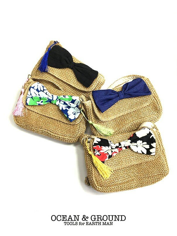 OCEAN＆GROUND｜オーシャンアンドグラウンド ポーチ リボン付き サマーポーチ Girl's SUMMER POUCH 1715002