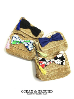 OCEAN＆GROUND｜オーシャンアンドグラウンド ポーチ リボン付き サマーポーチ Girl's SUMMER POUCH 1715002
