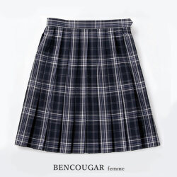 BENCOUGAR｜ベンクーガー スクールスカート 学生服 女子 スカート プリーツ 51cm丈 W60cm-W85cm（アクアラインチェック）5332S