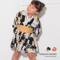 OCEAN＆GROUND｜オーシャンアンドグラウンド 浴衣 ワンピース 女児 女子 女の子 BLOCK PATTERN 90cm-130cm 1012702